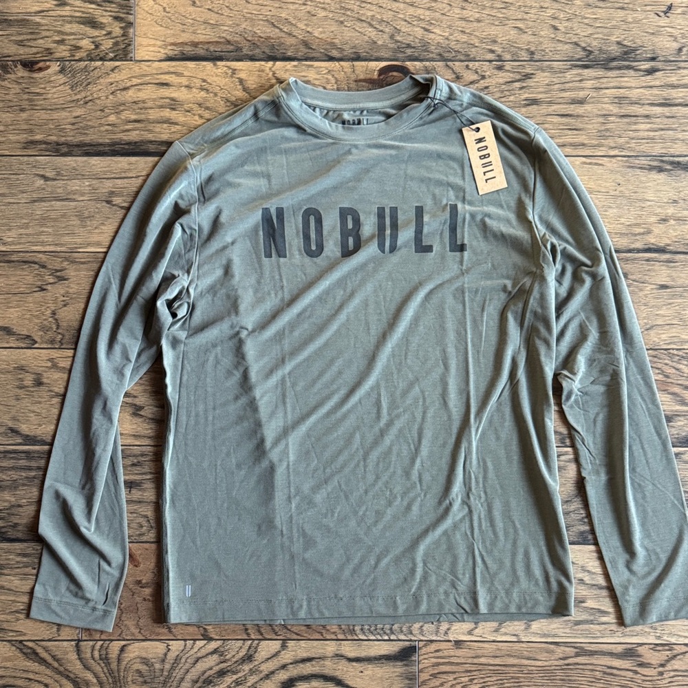 NOBULL Men's Olive Long Sleeve Tee X-Large NWT
